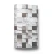 Modern Wall Covering 15.6m x 100cm White with Brown - Image 1