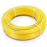 أنابيب HDPE PE 100 ضغط 10 بار قطر خارجي 75 مم سمك 6.8 مم لون أصفر