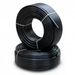 أنابيب HDPE الراجحي  PE 63 ضغط 15.9  بار قطر خارجي 110 مم سمك 15.1 مم لون اسود