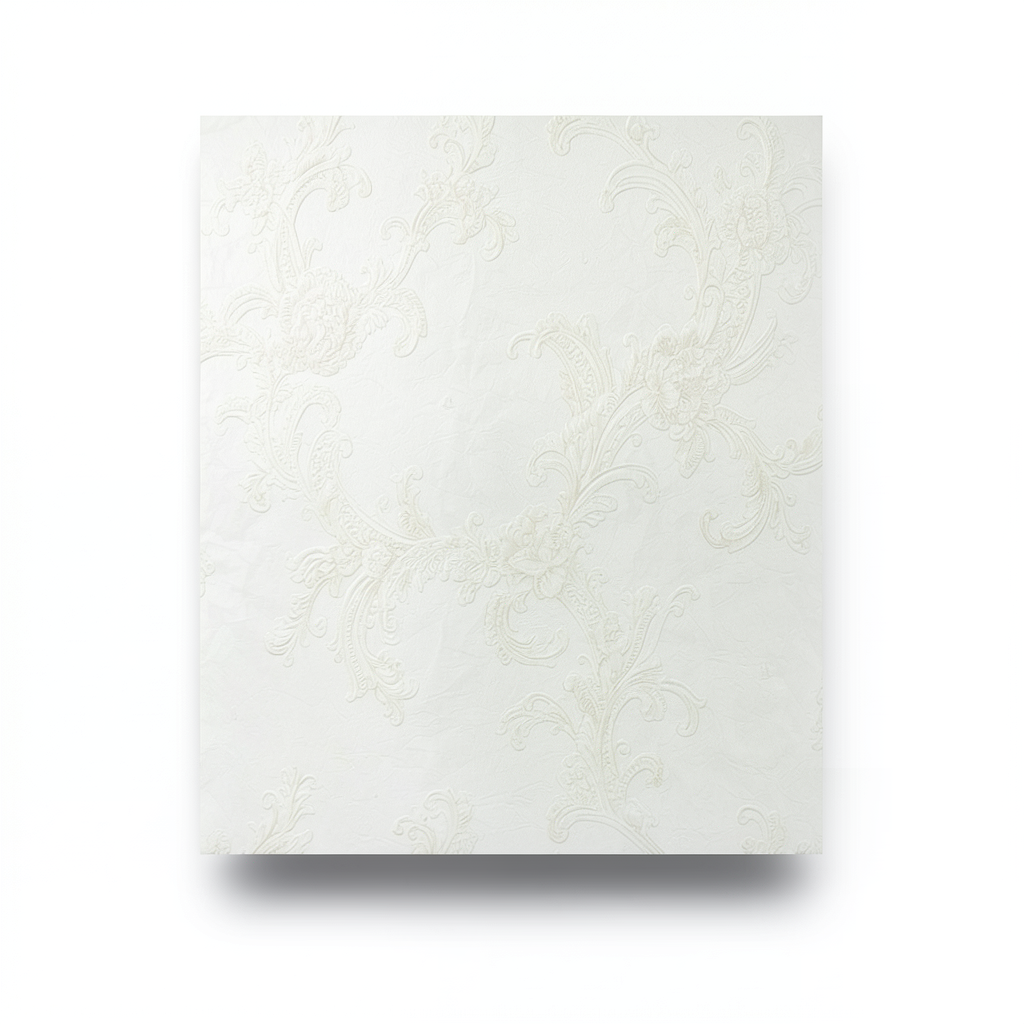 Italian Wallpaper 10m x 0.73m Off White, Model 25072
