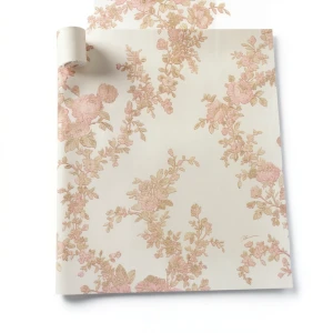 Italian Wall Decoration 10m x 0.73m Light Beige, Model 25046