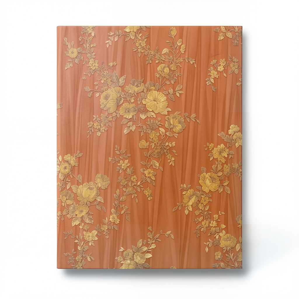 Italian Wall Decoration 10m x 0.73m Orange-Brown, Model 25053