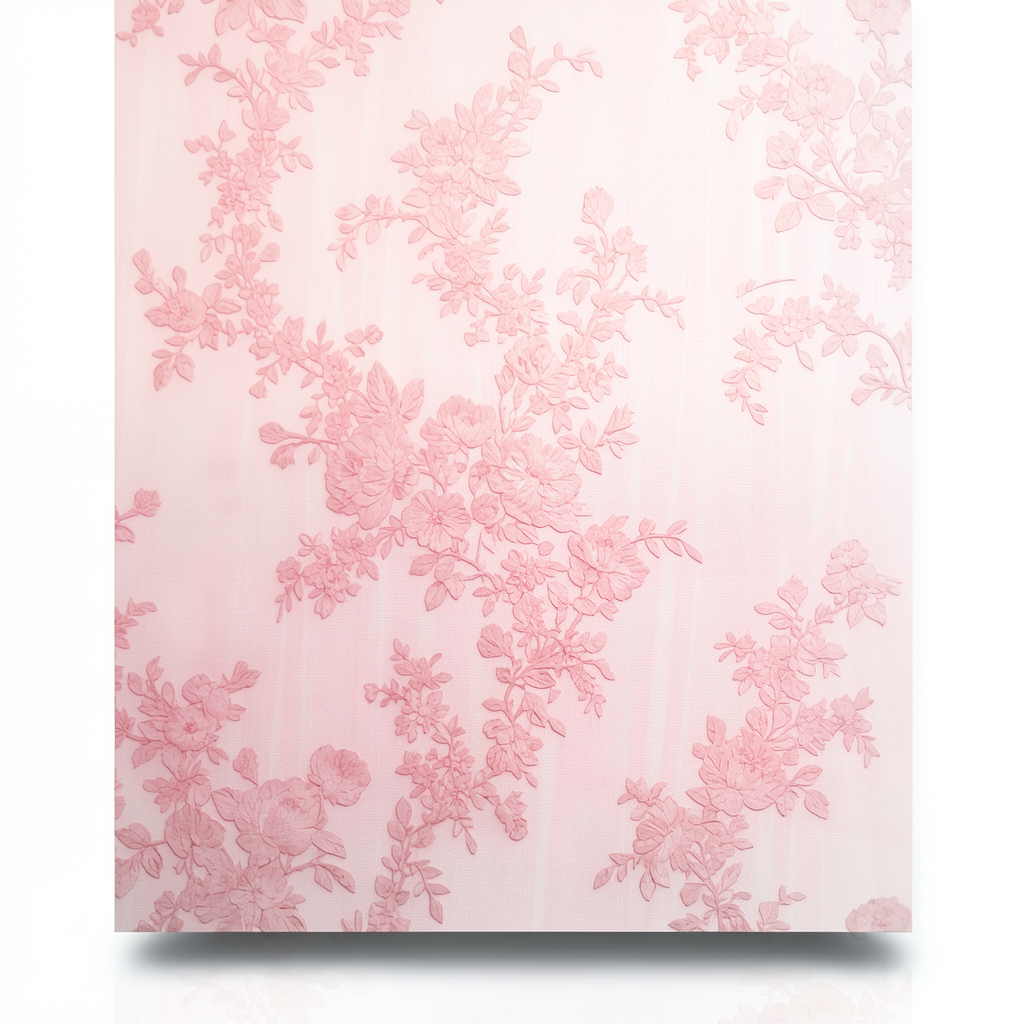 Italian Wall Covering Pink Color Length 10 m Width 0.73 m Model 25049