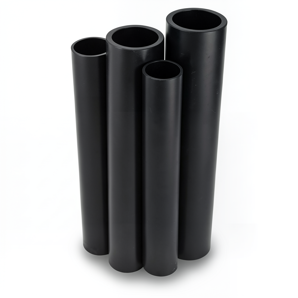 مواسير HDPE PE 80 ضغط 3.2 بار قطر 900 مم سمك 22.0 مم لون اسود