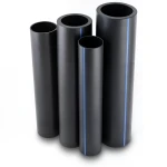 مواسير HDPE PE 80 ضغط 3.2 بار قطر خارجي 1000 مم سمك 24.5 مم لون أسود