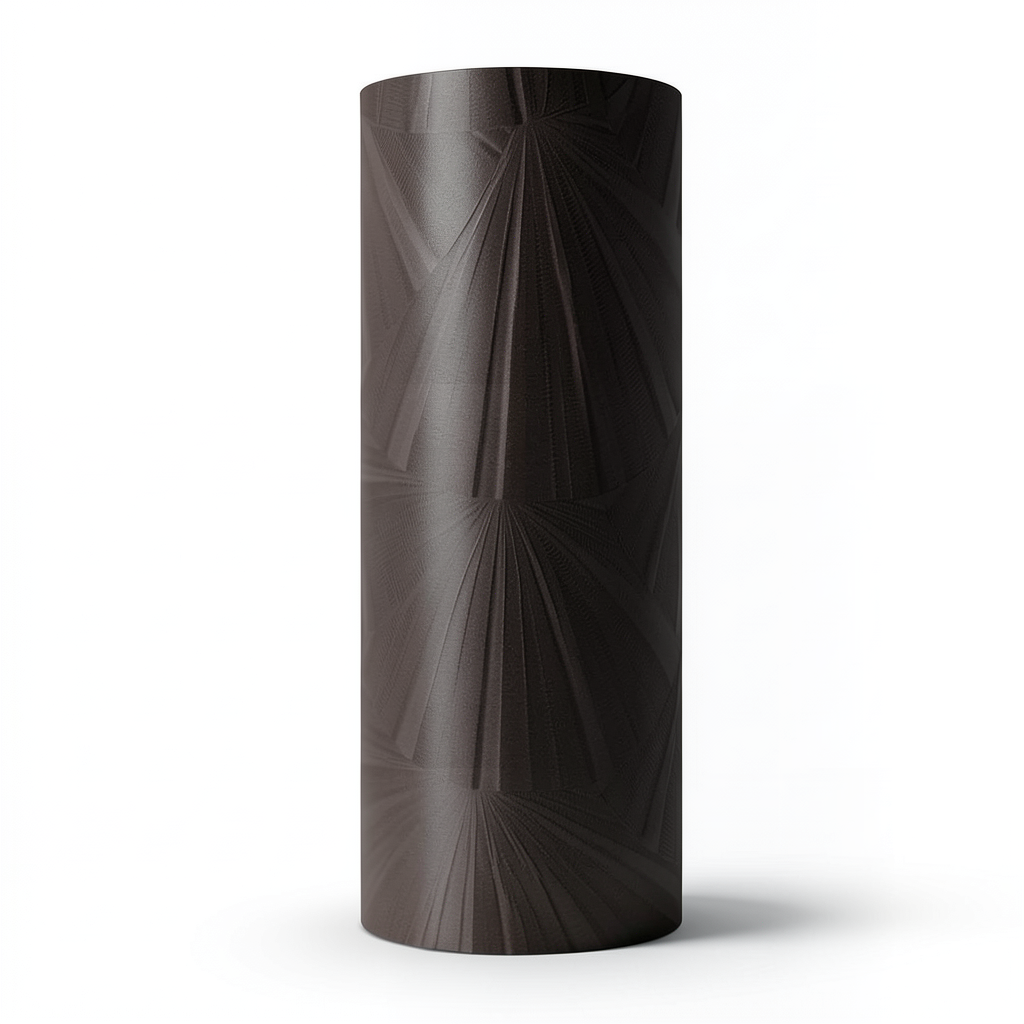 3D Design Wallpaper Size 15.6m×106cm Dark Brown