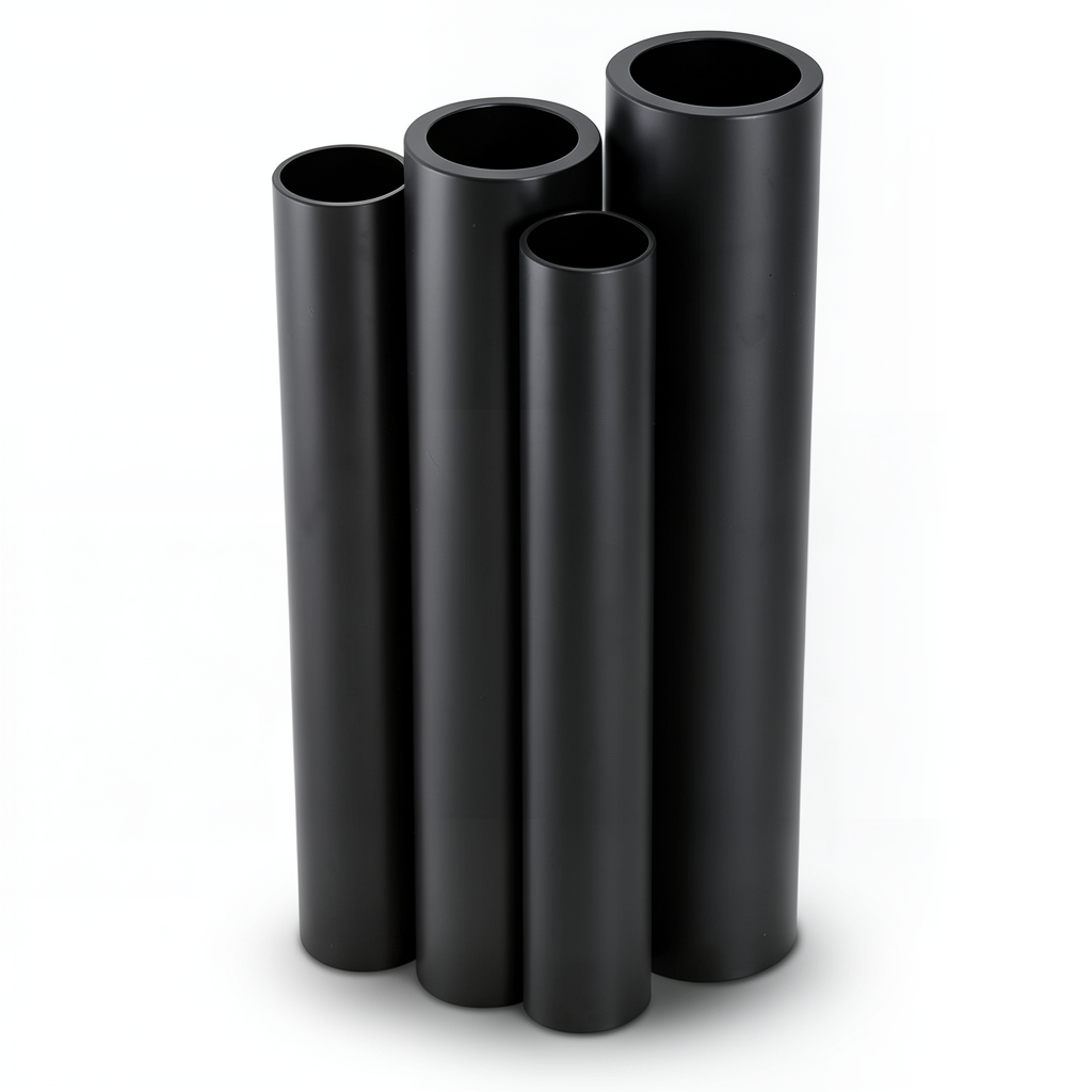 مواسير HDPE PE 80 ضغط 3.2 بار قطر 1400 مم سمك 34.3 مم لون اسود