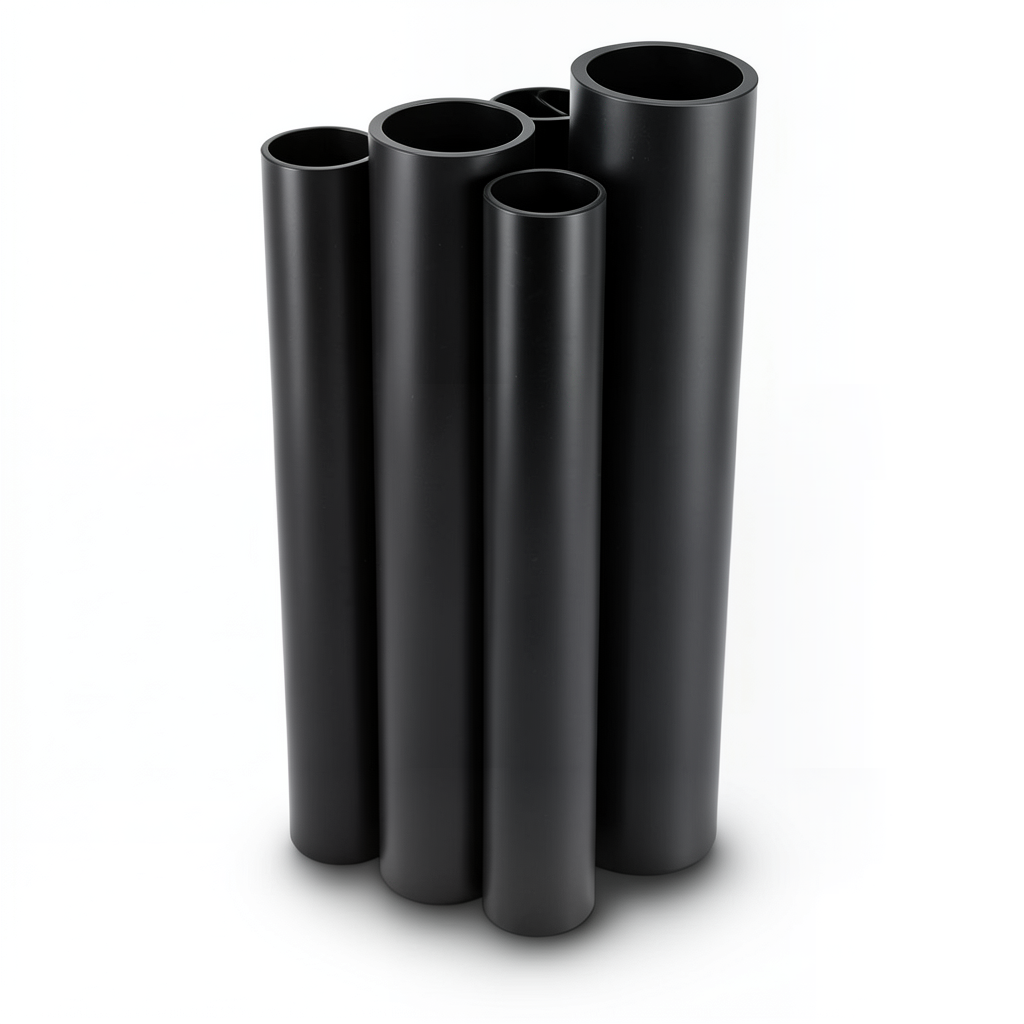 مواسير HDPE PE 80 ضغط 3.2 بار قطر 900 مم سمك 22.0 مم لون اسود