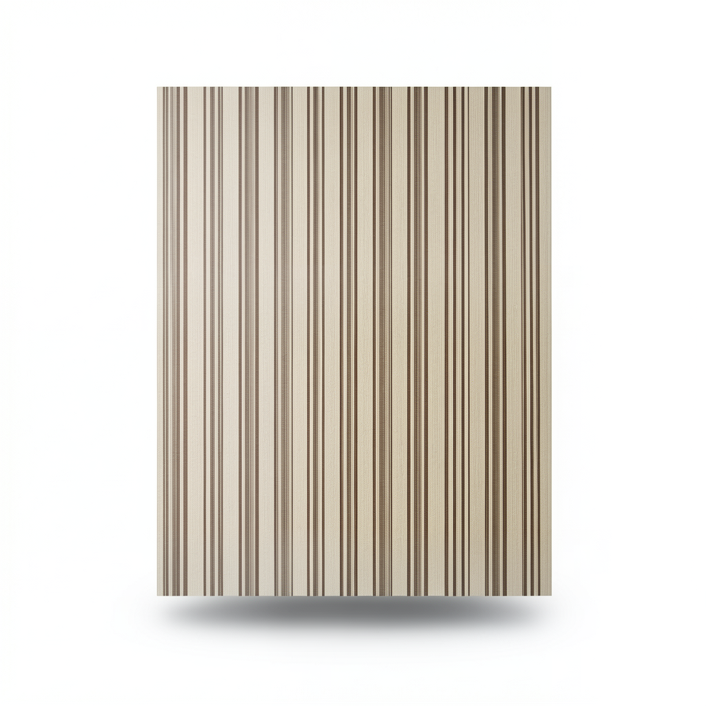 ورق حائط تصميم مقلم 15.6 م×100 سم بيج مقلم بني