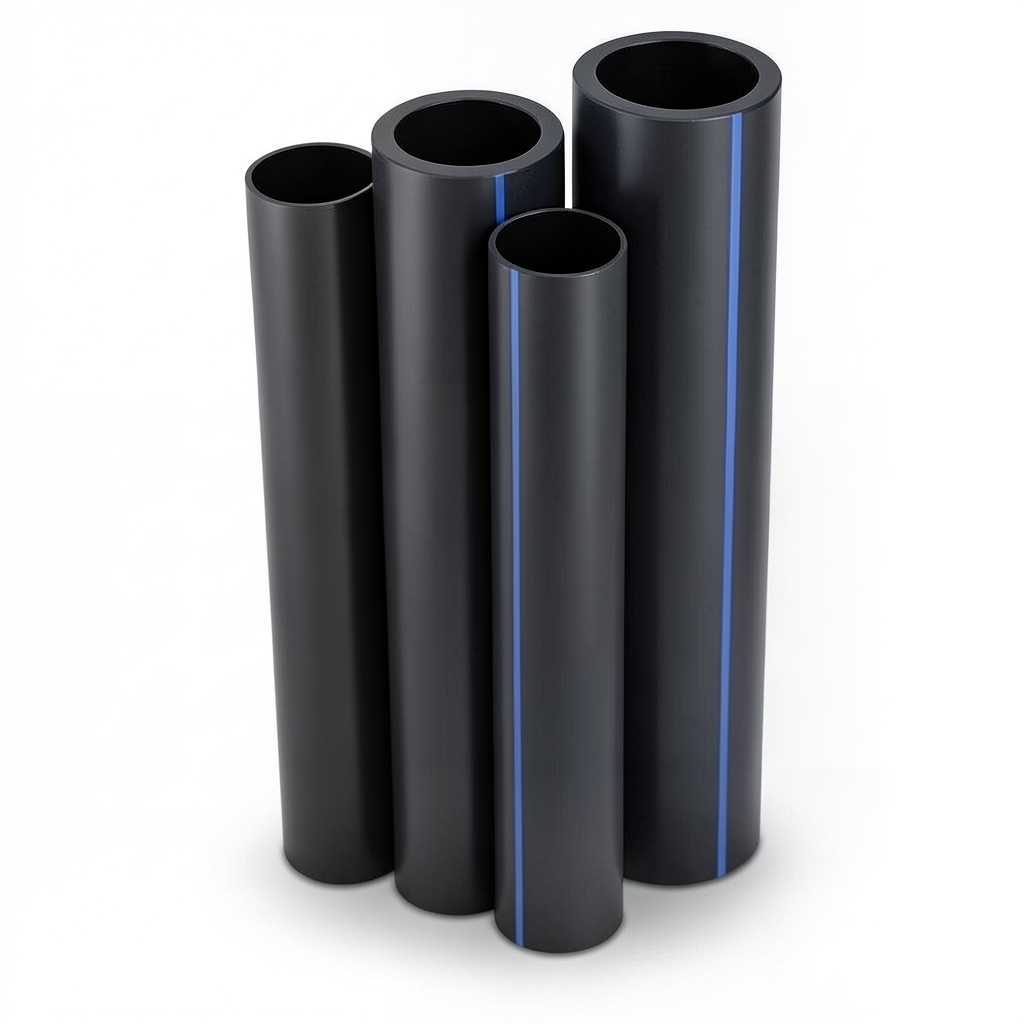 HDPE Pipes PE 80 Pressure 3.2 Bar Outside Diameter 1000 mm Thickness 24.5 mm Black