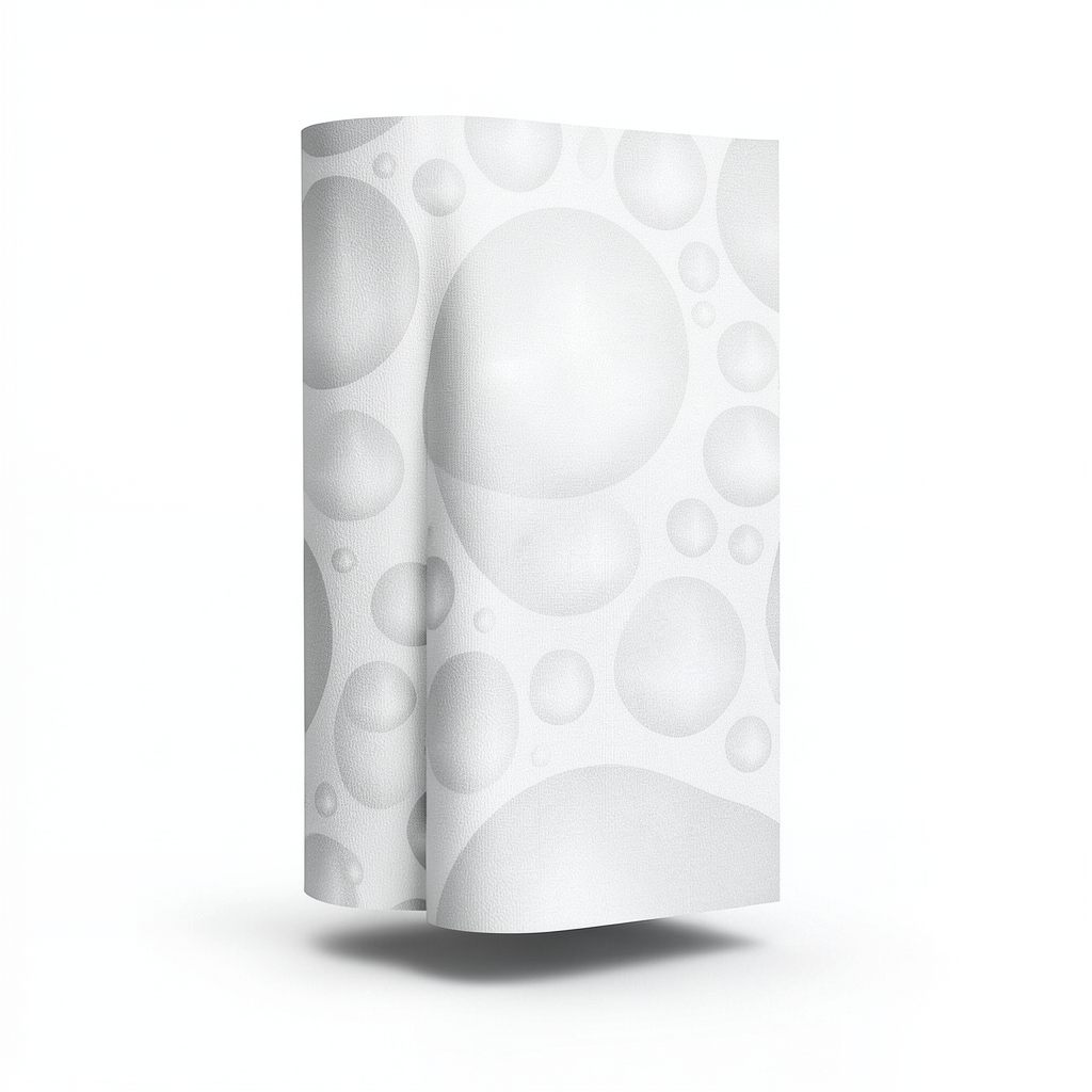 3D Design Wallpaper Length 10m Width 53cm White Gray