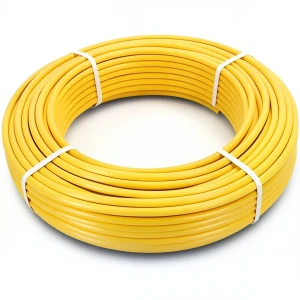 أنابيب HDPE PE 100 ضغط 10 بار قطر خارجي 63 مم سمك 5.8 مم لون أصفر