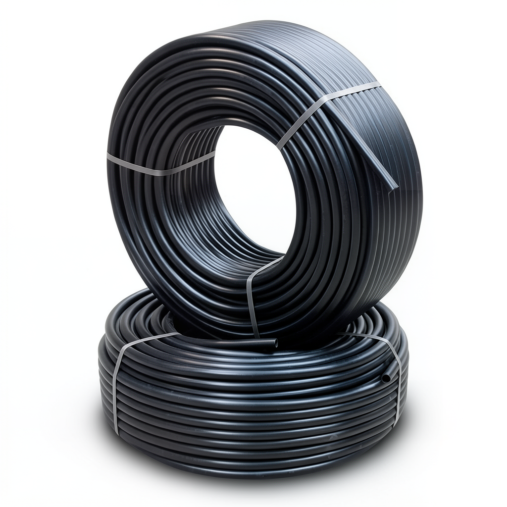 أنابيب HDPE الراجحي PE 80 ضغط 8 بار قطر خارجي 63 مم سمك 5.8 مم لون اسود