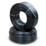 أنابيب HDPE الراجحي PE 80 ضغط 8 بار قطر خارجي 63 مم سمك 5.8 مم لون اسود