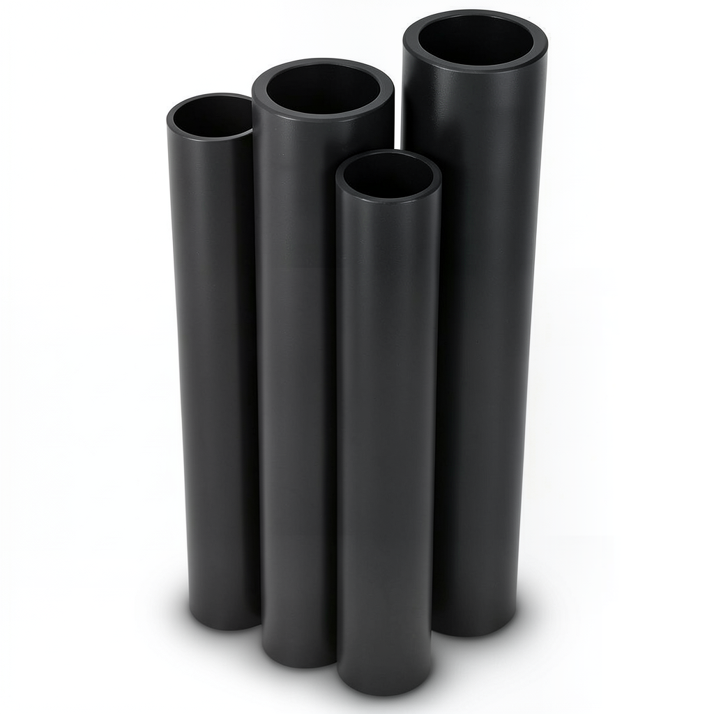 مواسير HDPE PE 80 ضغط 3.2 بار قطر 1400 مم سمك 34.3 مم لون اسود