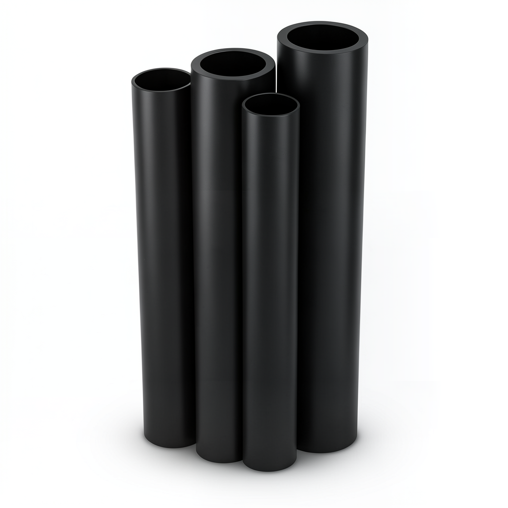أنابيب HDPE الراجحي PE 80 ضغط 8 بار قطر خارجي 560 مم سمك 50.9 مم لون أسود