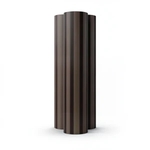 ورق حائط تصميم مقلم مقاس 15.6 م×106 سم بني غامق