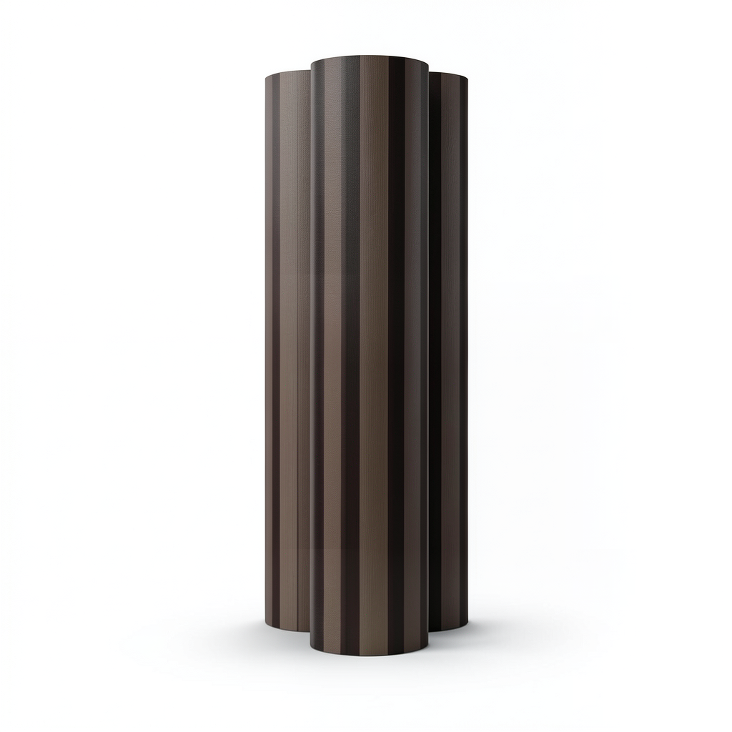 ورق حائط تصميم مقلم مقاس 15.6 م×106 سم بني غامق