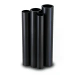 أنابيب HDPE PE 100 ضغط 10 بار قطر خارجي 630 مم سمك 57.3 مم لون أسود