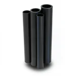 Al-Rajhi HDPE Pipes PE 80 Pressure 8 Bar 500 mm Diameter 45.5 mm Thickness Black