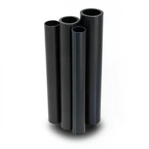 Al-Rajhi HDPE Pipes PE 80 Pressure 8 Bar 500 mm Diameter 45.5 mm Thickness Black