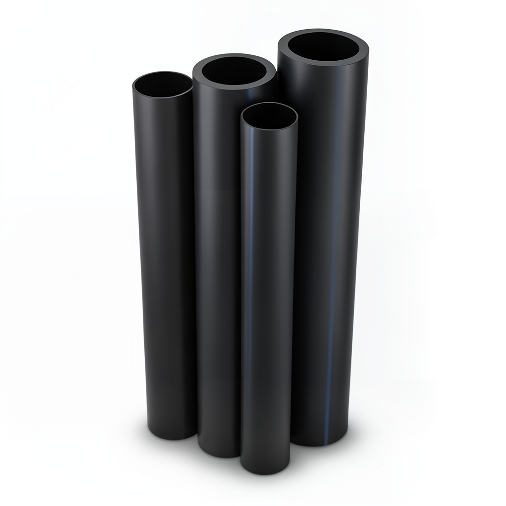 Al-Rajhi HDPE Pipes PE 80 Pressure 8 Bar Diameter 630 mm Thickness 57.3 mm Black