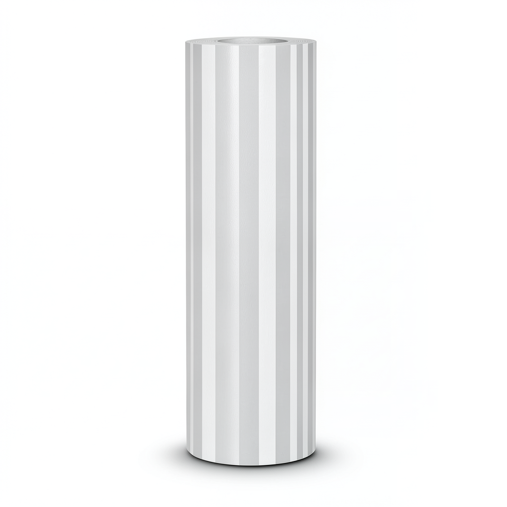 Wallpaper Striped Design Size 15.6m×106cm Light Gray