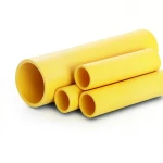 أنابيب HDPE الراجحي PE 80 ضغط 8 بار قطر 500 مم سمك 45.5 مم لون أصفر