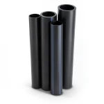 مواسير HDPE بولي ايثيلين عالي الكثافة PE 80 ضغط 8 بار قطر 450 مم سمك 40.9 مم لون أسود