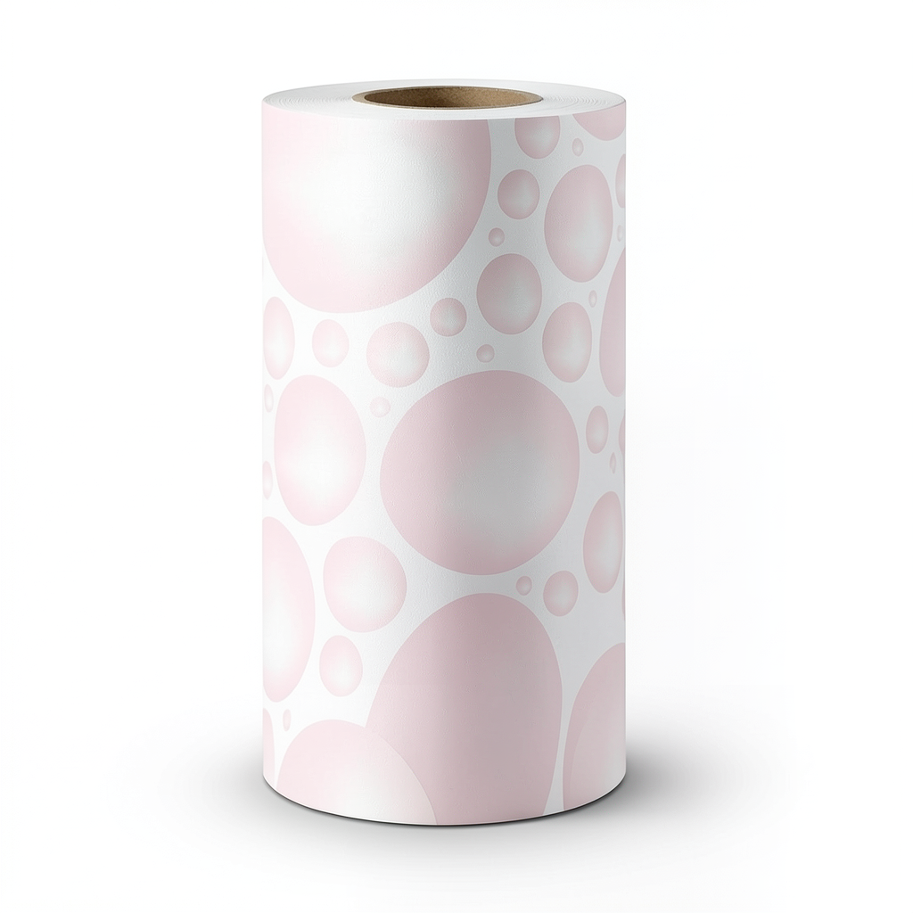3D Wallpaper Size 10m×53cm Pink and White BLACK GOLD 13042-02
