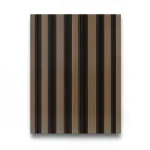 Wallpaper Striped Design Size 15.6m×106cm Dark Brown
