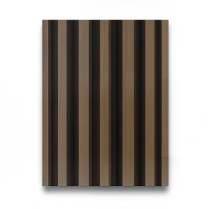 Wallpaper Striped Design Size 15.6m×106cm Dark Brown