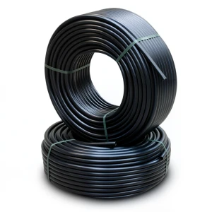 أنابيب HDPE PE 80 ضغط 8 بار قطر خارجي 90 مم سمك 8.2 مم لون أسود