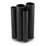 HDPE Pipes PE 100 Pressure 10 Bar 500 mm Diameter 45.5 mm Thickness Black