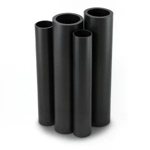 HDPE Pipes PE 100 Pressure 10 Bar 500 mm Diameter 45.5 mm Thickness Black