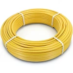 أنابيب HDPE PE 80 ضغط 8 بار قطر خارجي 90 مم سمك 8.2 مم لون أصفر