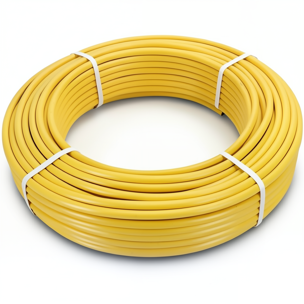 HDPE Pipes PE 80 Pressure 8 Bar Outside Diameter 90 mm Thickness 8.2 mm Yellow