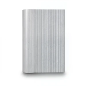 Striped Wall Covering Vinyl Sheath 15.6m x 100cm Gray