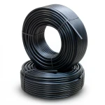 HDPE Pipes PE 80 Pressure 8 Bar Outside Diameter 110 mm Thickness 10 mm Black