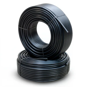 أنابيب HDPE PE 80 ضغط 8 بار قطر خارجي 110 مم سمك 10 مم لون أسود