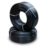 أنابيب HDPE PE 100 ضغط 10 بار قطر خارجي 125 مم سمك 11.4 مم لون أسود