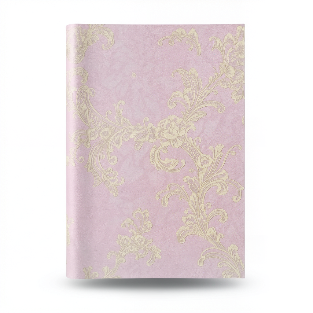 Italian Wall Covering Pink Color Length 10 m Width 0.73 m Model 25070