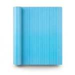 Wallpaper Striped Design Size 15.6m×100cm Cyan Color