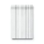 Wall Decoration Striped Design Size 15.6m×100cm Snow with Light Gray