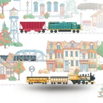 American Youth and Children Wallpaper 10m x 0.53m Multicolor, Model GK9018