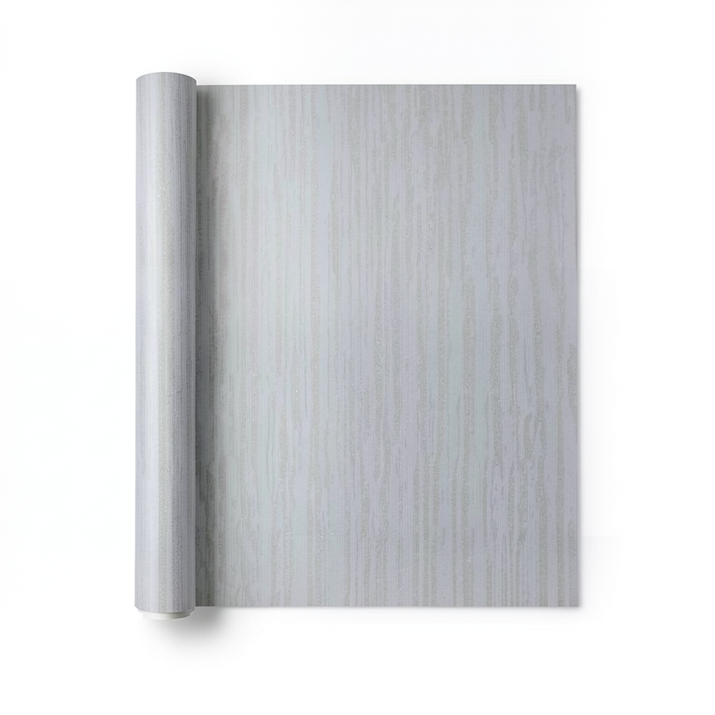 Striped Wallpaper Vinyl Sheath Length 15.6m Width 100cm Gray