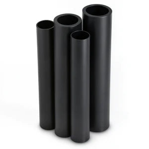 مواسير HDPE PE 80 ضغط 10 بار قطر خارجي 560 مم سمك 50.9 مم لون أسود