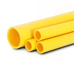 أنابيب HDPE PE 100 ضغط 10 بار قطر 560 مم سمك 50.9 مم لون أصفر