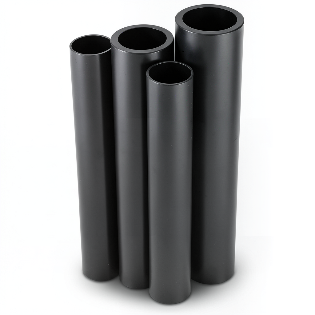 أنابيب HDPE الراجحي PE 80 ضغط 8 بار قطر خارجي 560 مم سمك 50.9 مم لون أسود