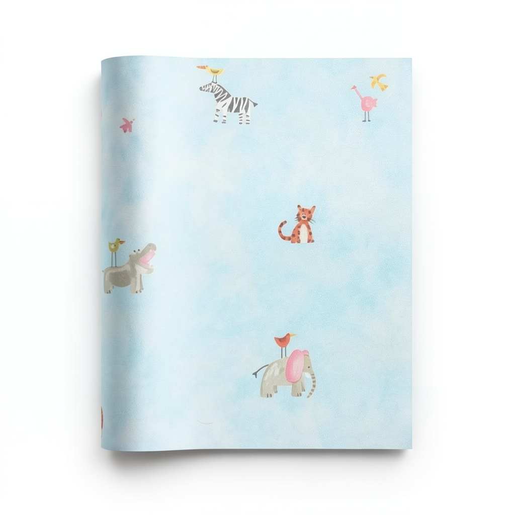 American Youth and Children Wallpaper 10m x 0.53m Light Blue